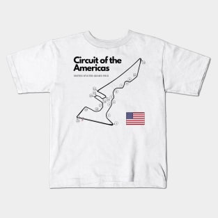 Circuit of the Americas F1 Track United States Kids T-Shirt